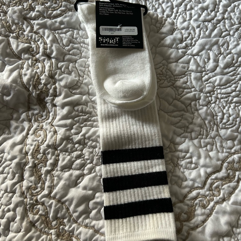 Spirit Athletic Socks with Black Stripes